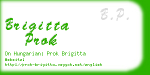 brigitta prok business card